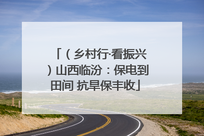 （乡村行·看振兴）山西临汾：保电到田间 抗旱保丰收