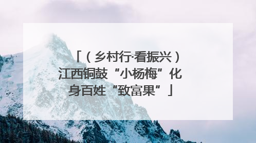 （乡村行·看振兴）江西铜鼓“小杨梅”化身百姓“致富果”