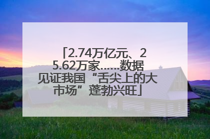 2.74万亿元、25.62万家……数据见证我国“舌尖上的大市场”蓬勃兴旺