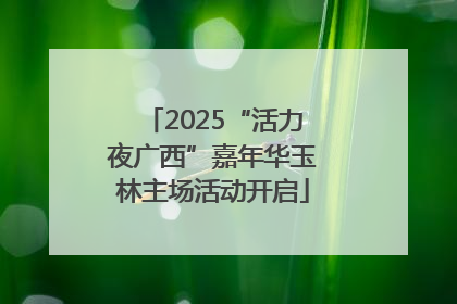 2025“活力夜广西”嘉年华玉林主场活动开启