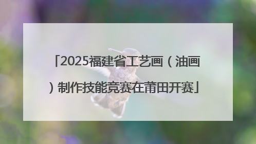 2025福建省工艺画（油画）制作技能竞赛在莆田开赛