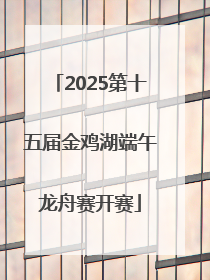 2025第十五届金鸡湖端午龙舟赛开赛