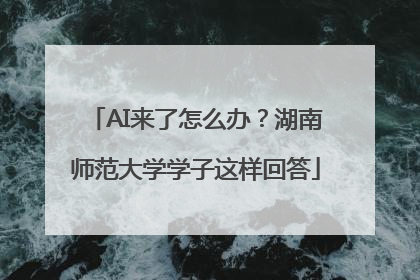 AI来了怎么办？湖南师范大学学子这样回答