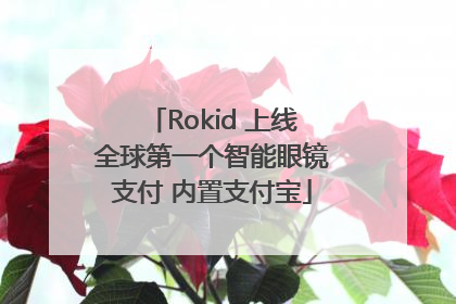 Rokid 上线全球第一个智能眼镜支付 内置支付宝